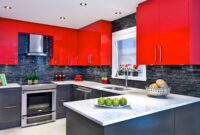 Bold And Beautiful: A Red And Black Kitchen Design