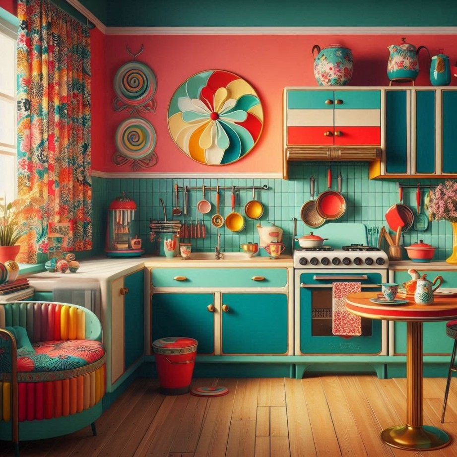 Step Back In Time: Embracing The Charm Of A Retro Kitchen